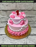 Rose Tier Design Cake