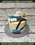 Press and Coffee Design Cake
