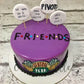 Friends Quotes Design Cake - Creme Castle