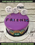 Friends Quotes Design Cake