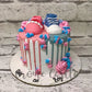 Baby Shower Drip Shoes Design Cake - Creme Castle