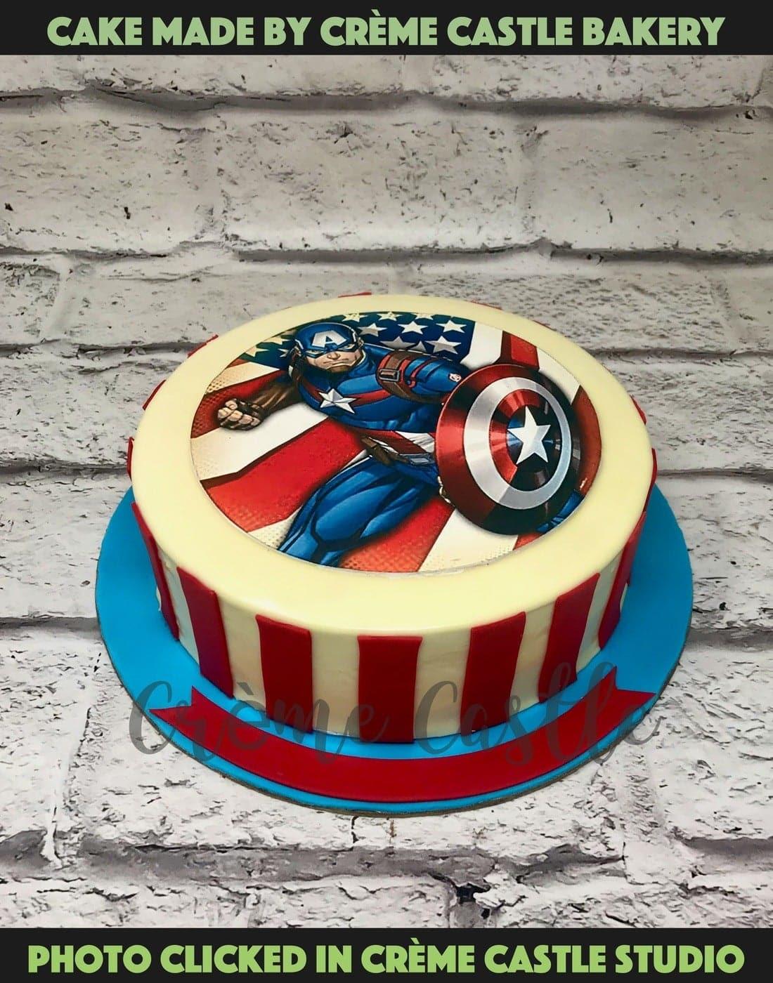 Captain America Shield Edible Image
