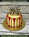 Drip New Years Cake