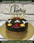 Gold New Years Cake