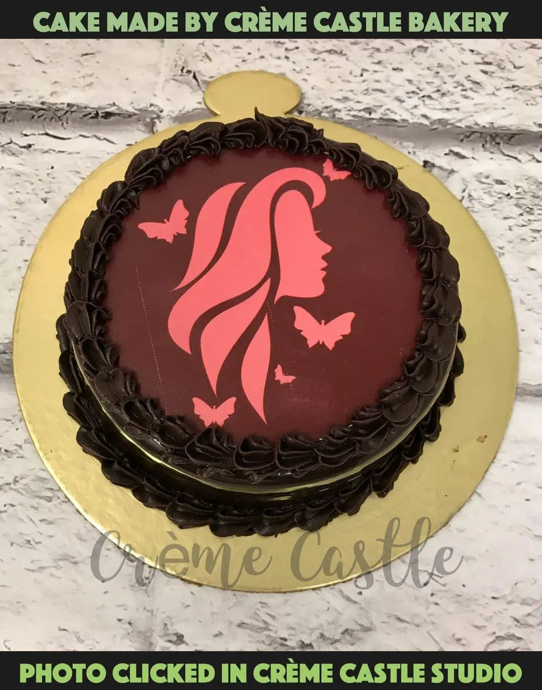 Womens Day  Women Portrait Cake - Creme Castle