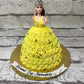 Yellow Barbie Cake - Creme Castle