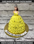 Yellow Barbie Cake