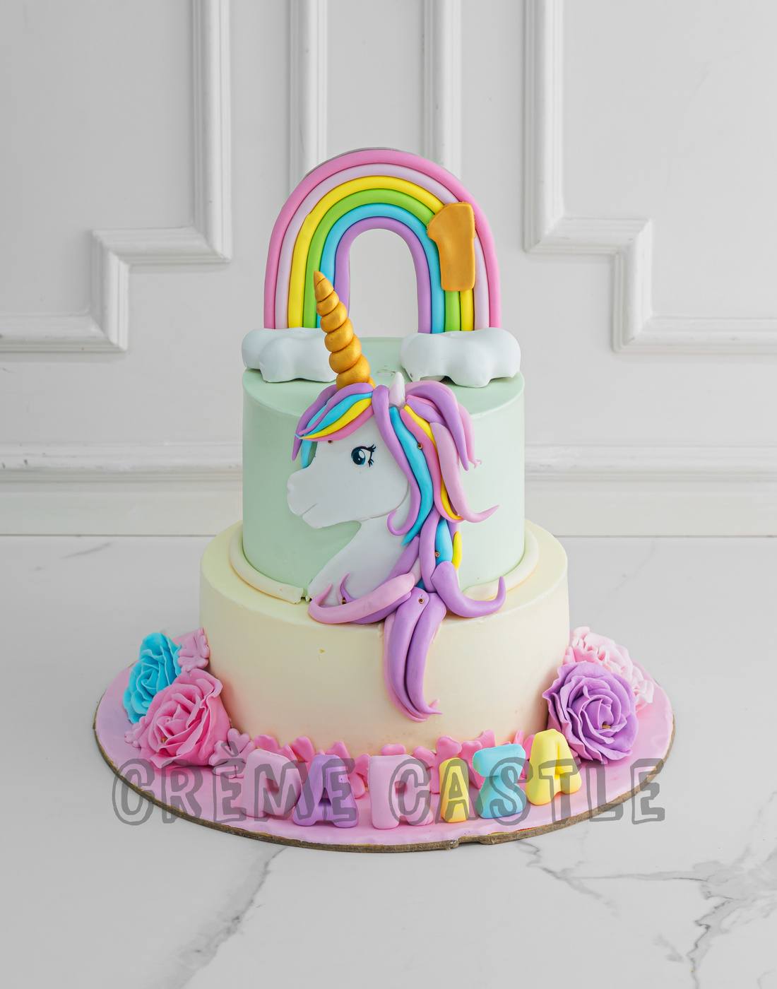 Unicorn Rainbow Cake | Creme Castle