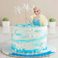 Frozen Theme Cake with Shading by Creme Castle