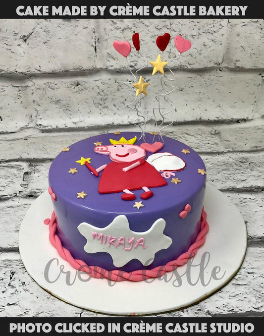 Peppa among the stars Cake - Creme Castle