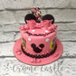 Minnie on a bow Cake - Creme Castle