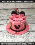 Minnie on a bow Cake