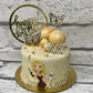 Golden Butterflies Cake - Creme Castle