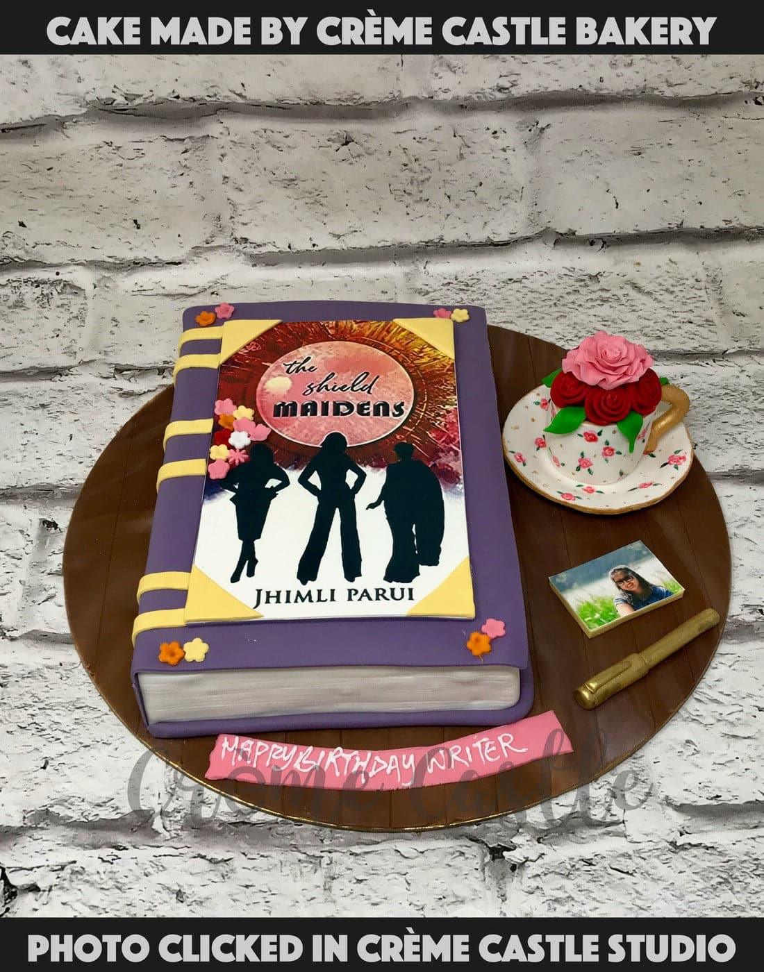 Meaghan & Stuart's book-loving dual wedding in California and Scotland •  Offbeat Wed (was Offbeat Bride) | Book cakes, Book cake, Wedding cakes