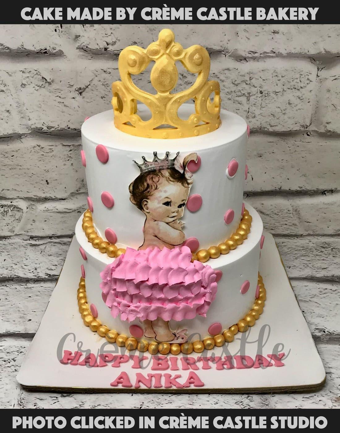 Half Year Birthday Fake Cake for Girl Baby Photo Prop Fake - Etsy