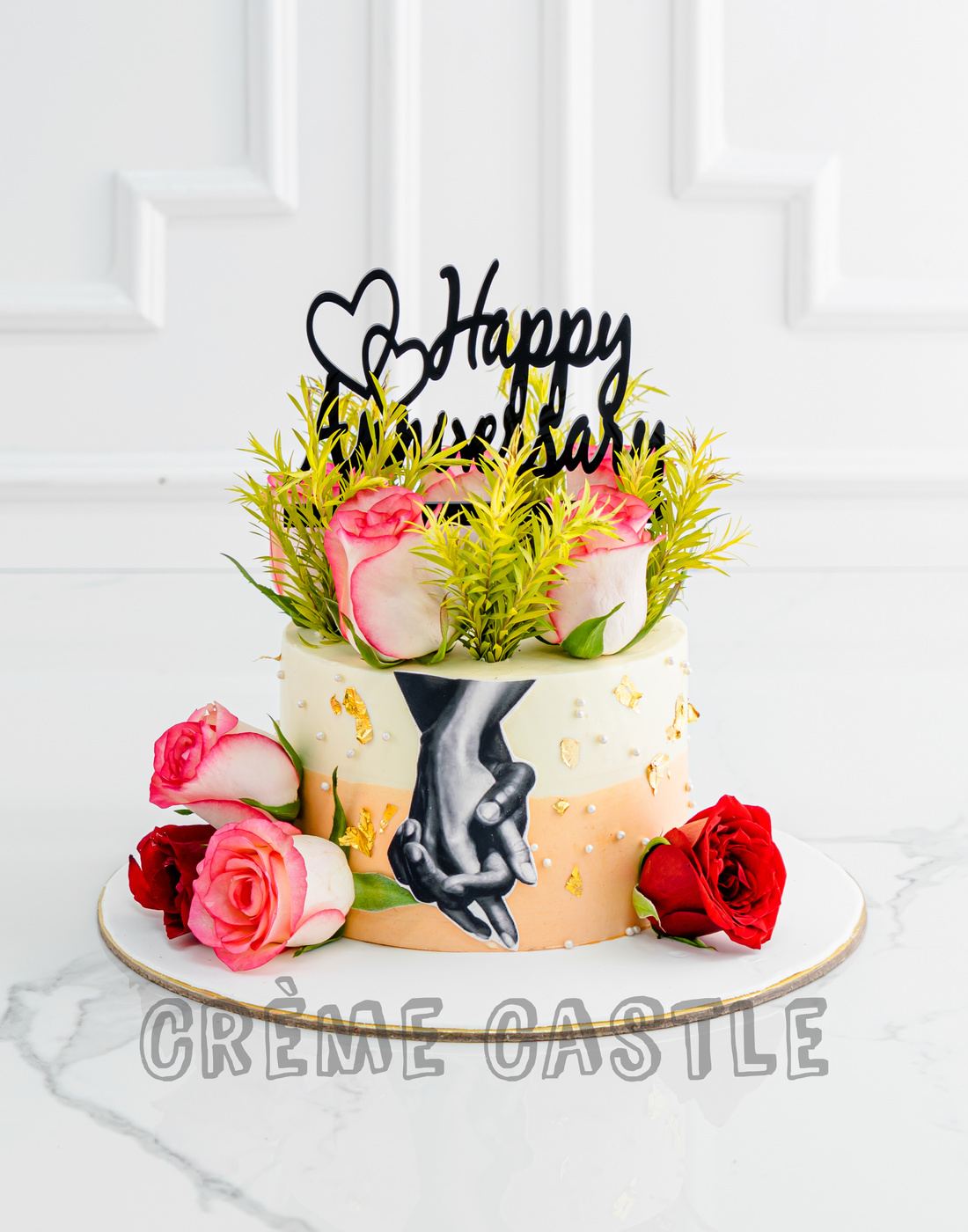 Beautiful Anniversary Theme Cake - Cake O Clock - Best Customize Designer  Cakes Lahore