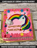Unicorn in stars Cake