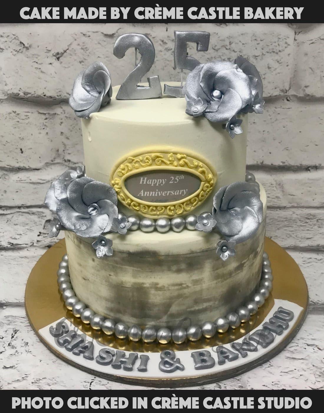 Silver Delight Cake - Creme Castle