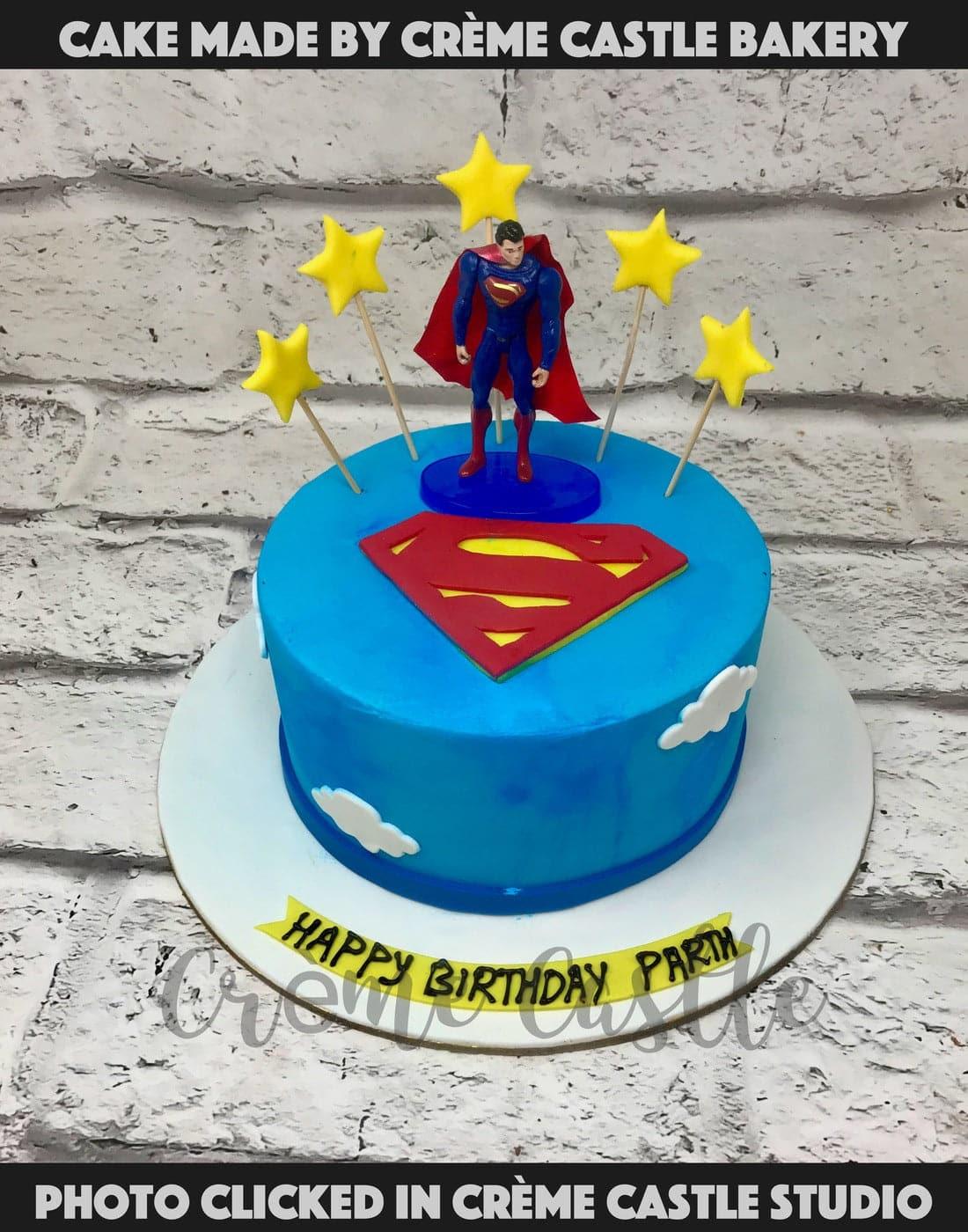 My Superman Cake - Dough and Cream