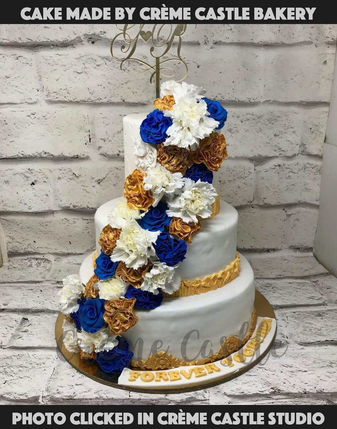 Floral Wrap Cake - Creme Castle