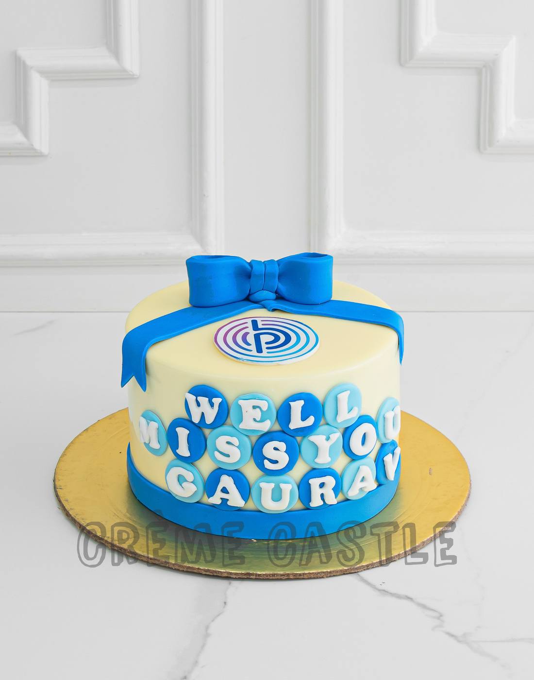 Blue Ribbon Cake - Creme Castle