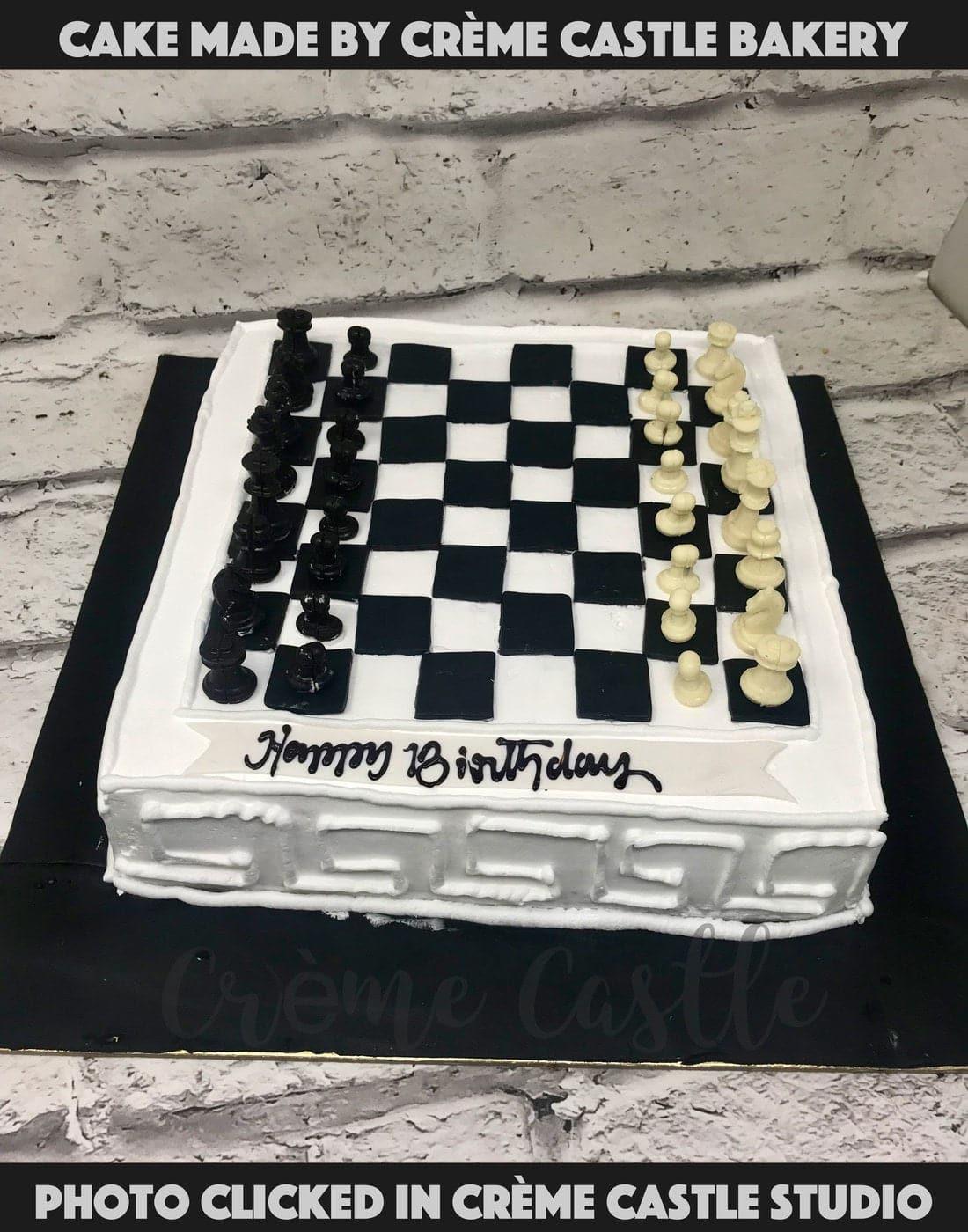 Chessboard Cake - Creme Castle