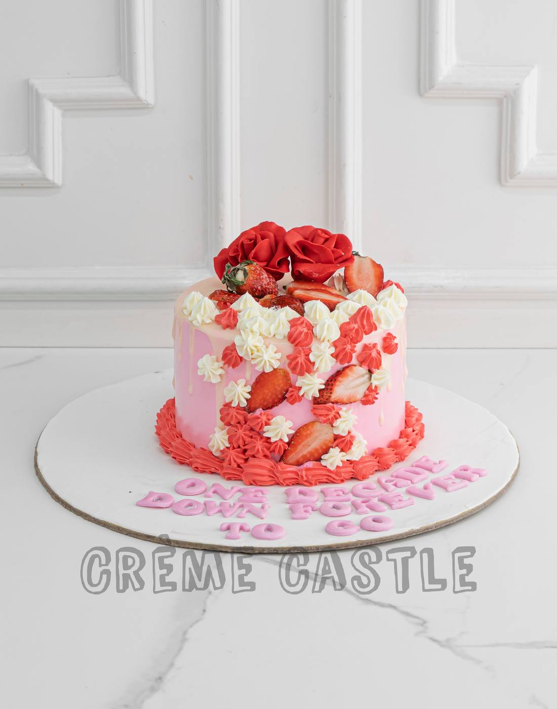 Rosie Pink Cake - Creme Castle