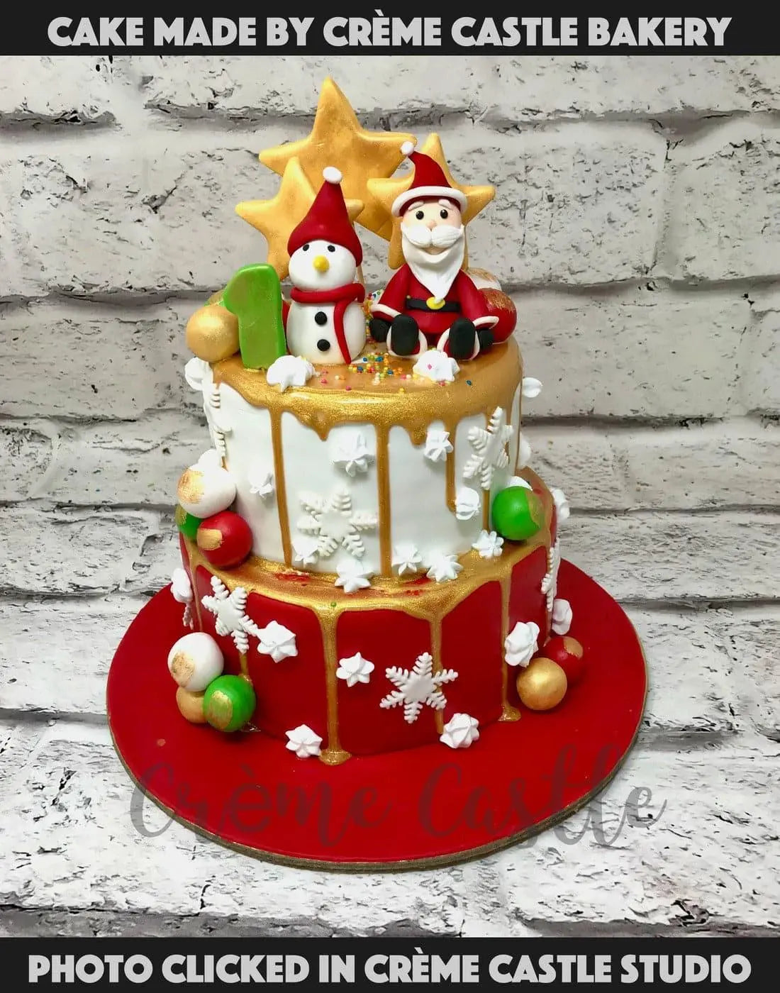 Christmas Cheer Cake - Creme Castle