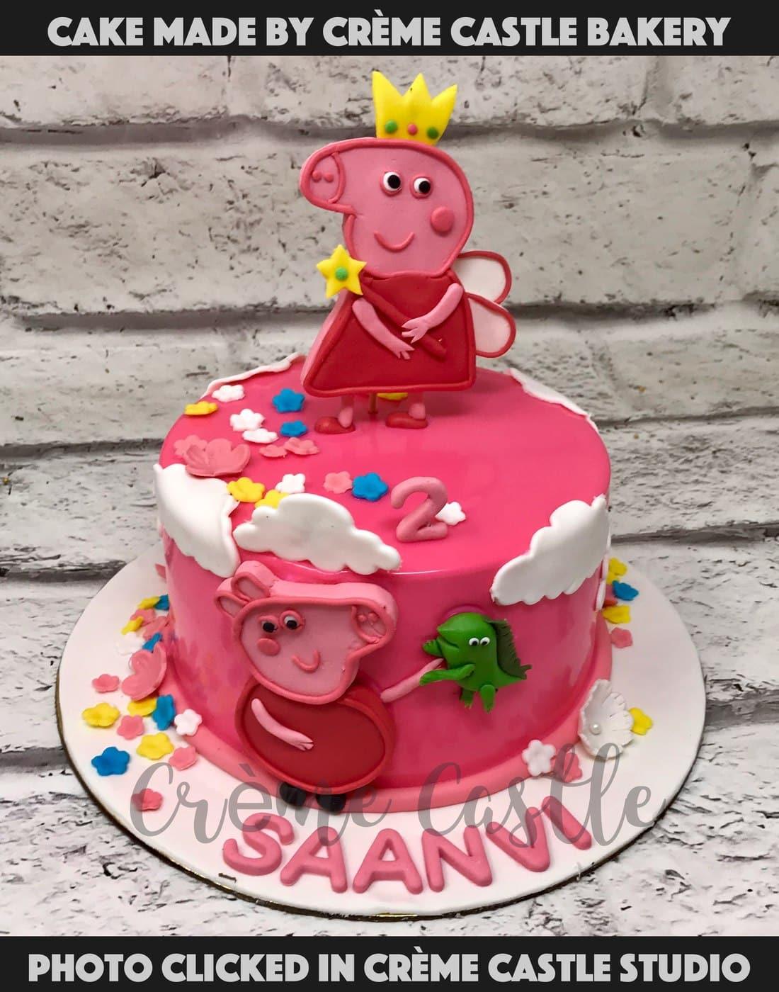 Pink Peppa Cake - Creme Castle