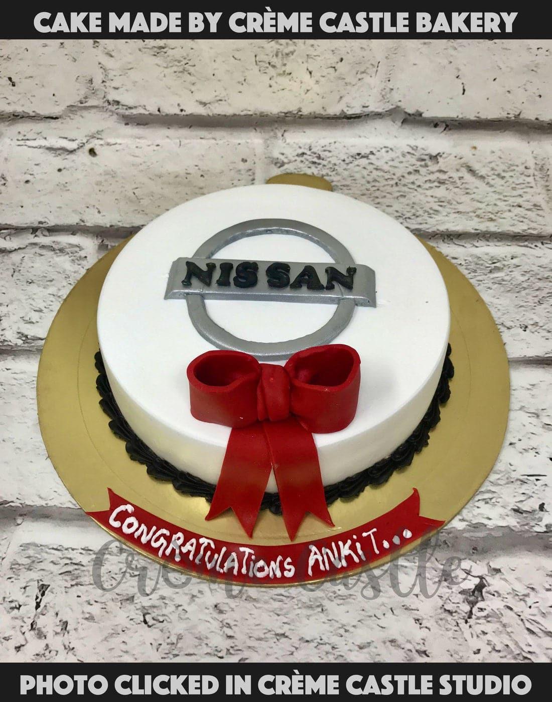 Nissan Theme Cake - Creme Castle