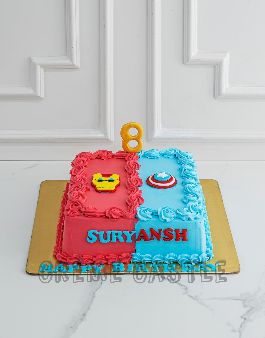 Super Heroes Cake And Cupcakes - CakeCentral.com