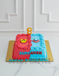 Iron Man meets Captain America Cake