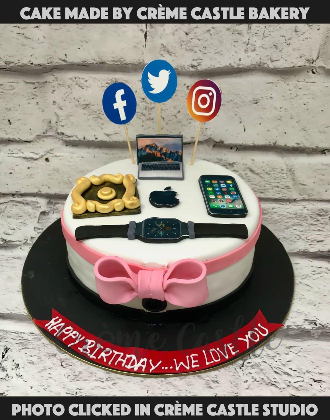 Fondant Cell Phone Cake Topper for Sweet 16 Birthday Party - Etsy