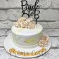Bride To Be Cake in marble shade by Creme Castle