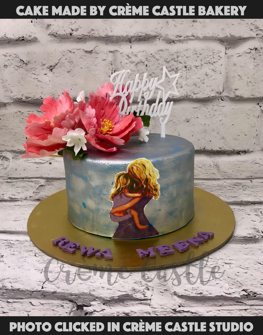 Floral Love Cake - Creme Castle