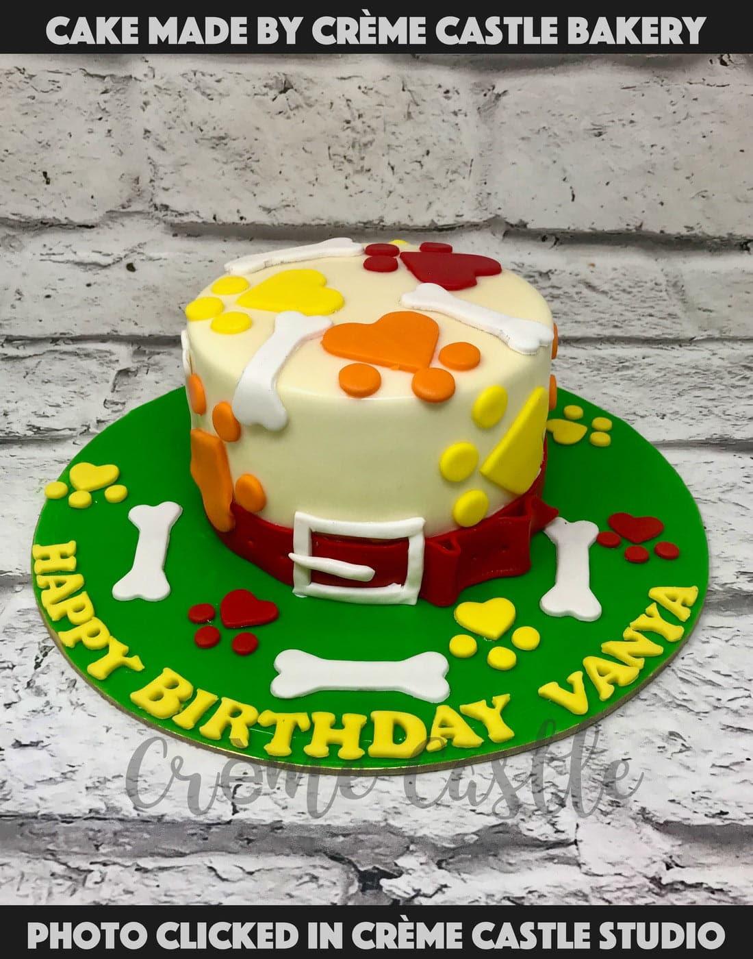 Paw Prints Cake - Creme Castle