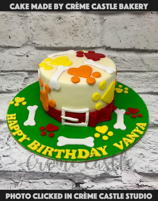 Paw Prints Cake - Creme Castle