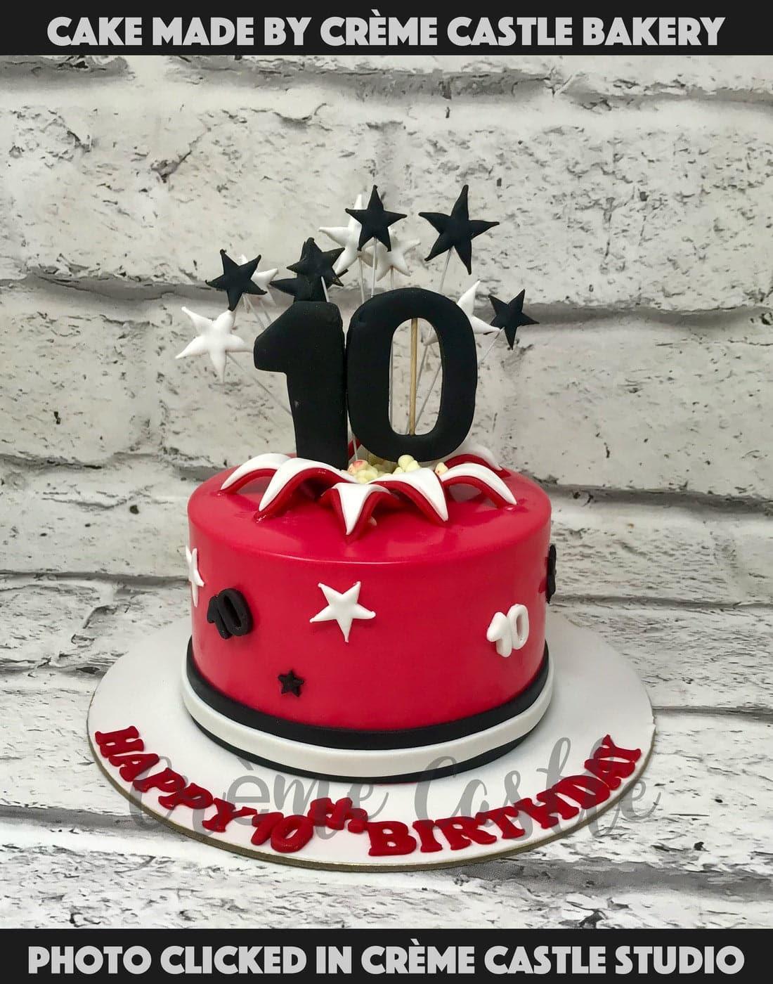 10th Teenager Birthday Cake