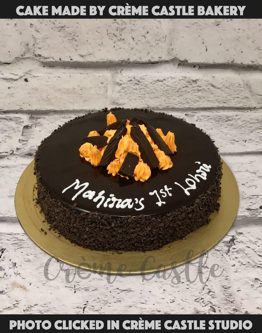 Lohri Theme Cake - Creme Castle