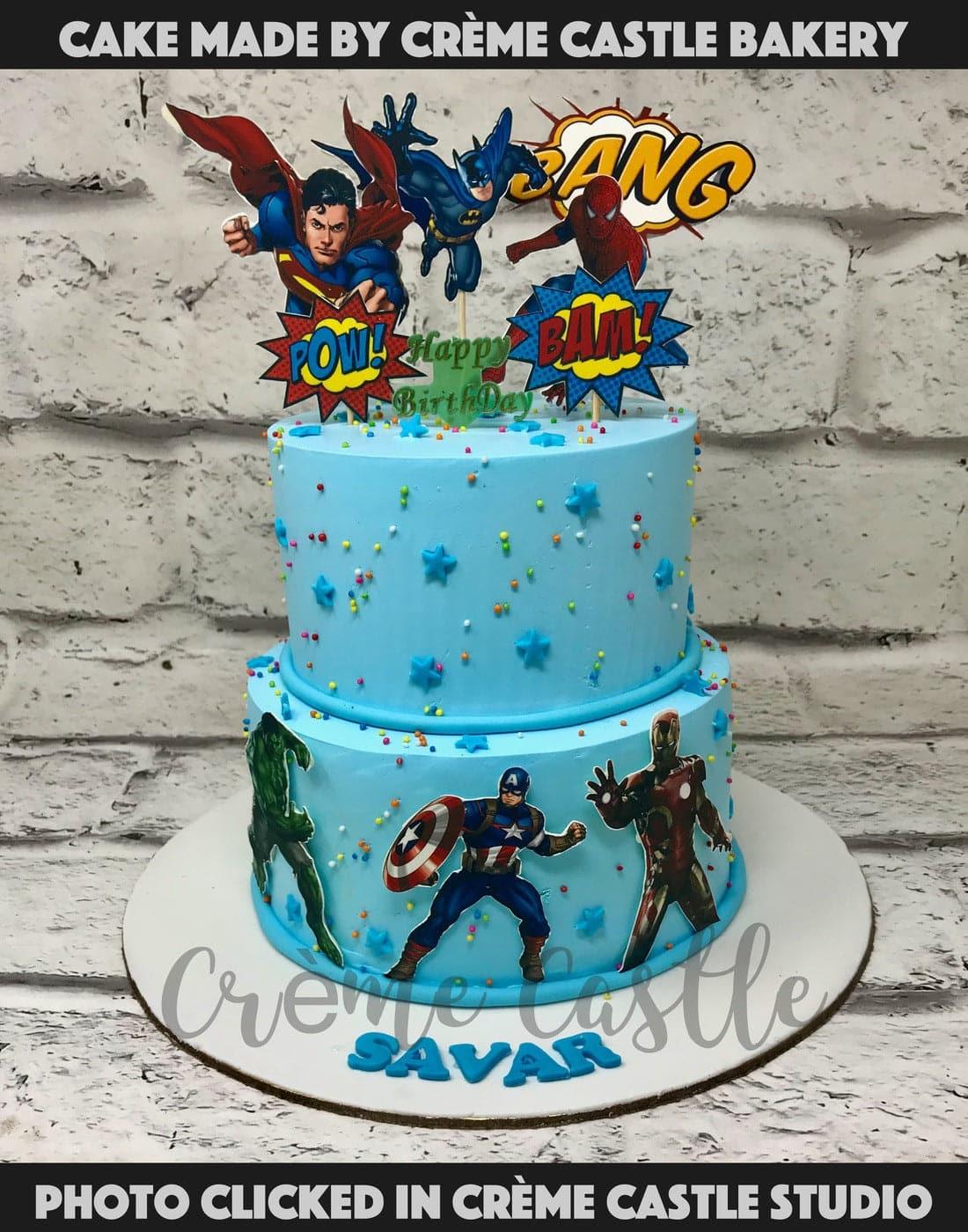 Marvel meets DC Cake - Creme Castle
