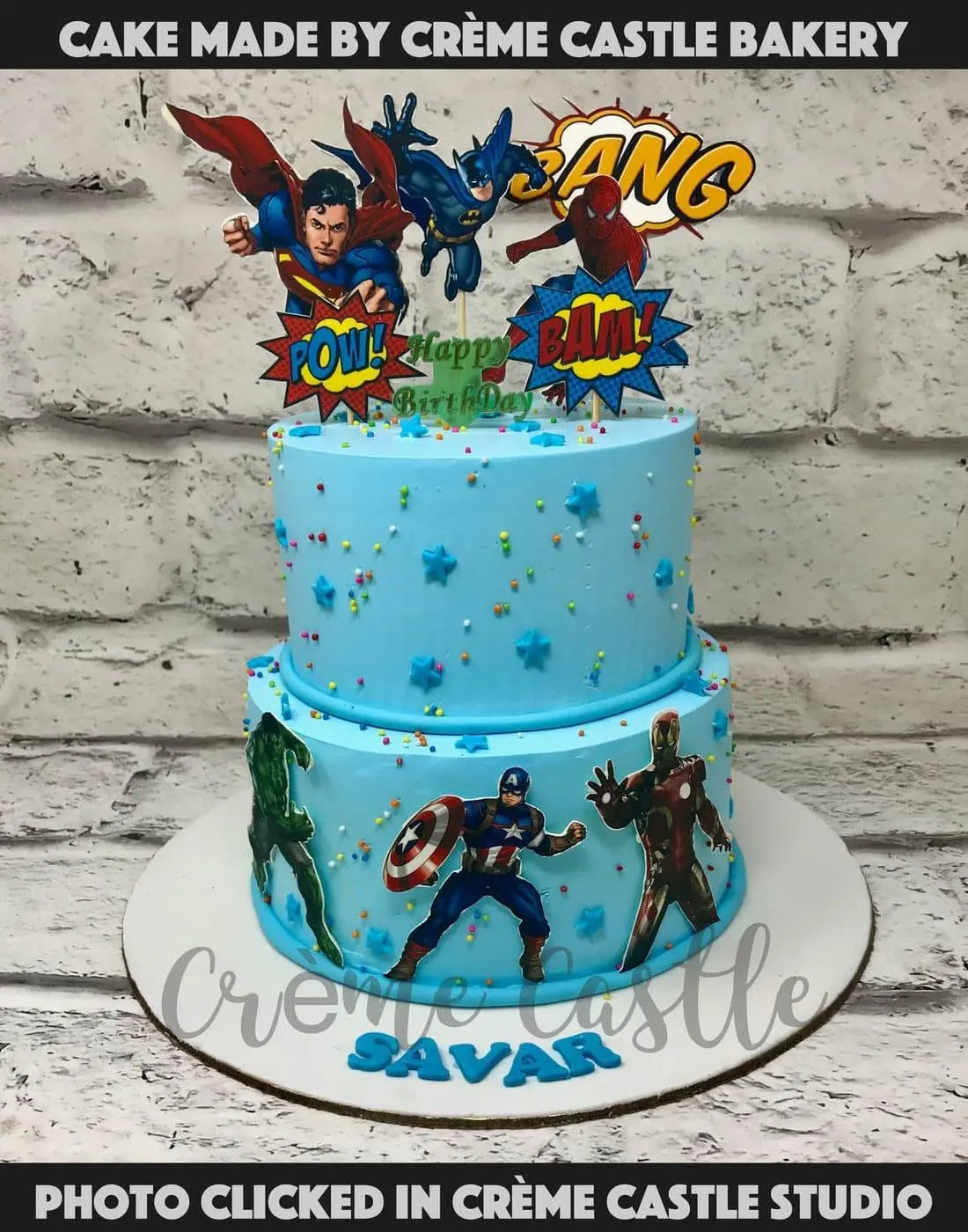 Marvel meets DC Cake - Creme Castle