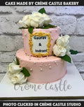 White Rose Pearl Cake
