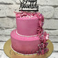 Pink Butterfly Paradise Cake - Creme Castle