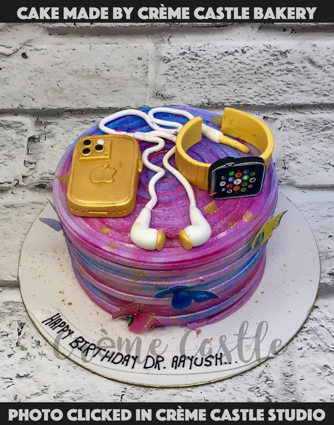 Apple Gadget Cake - Creme Castle