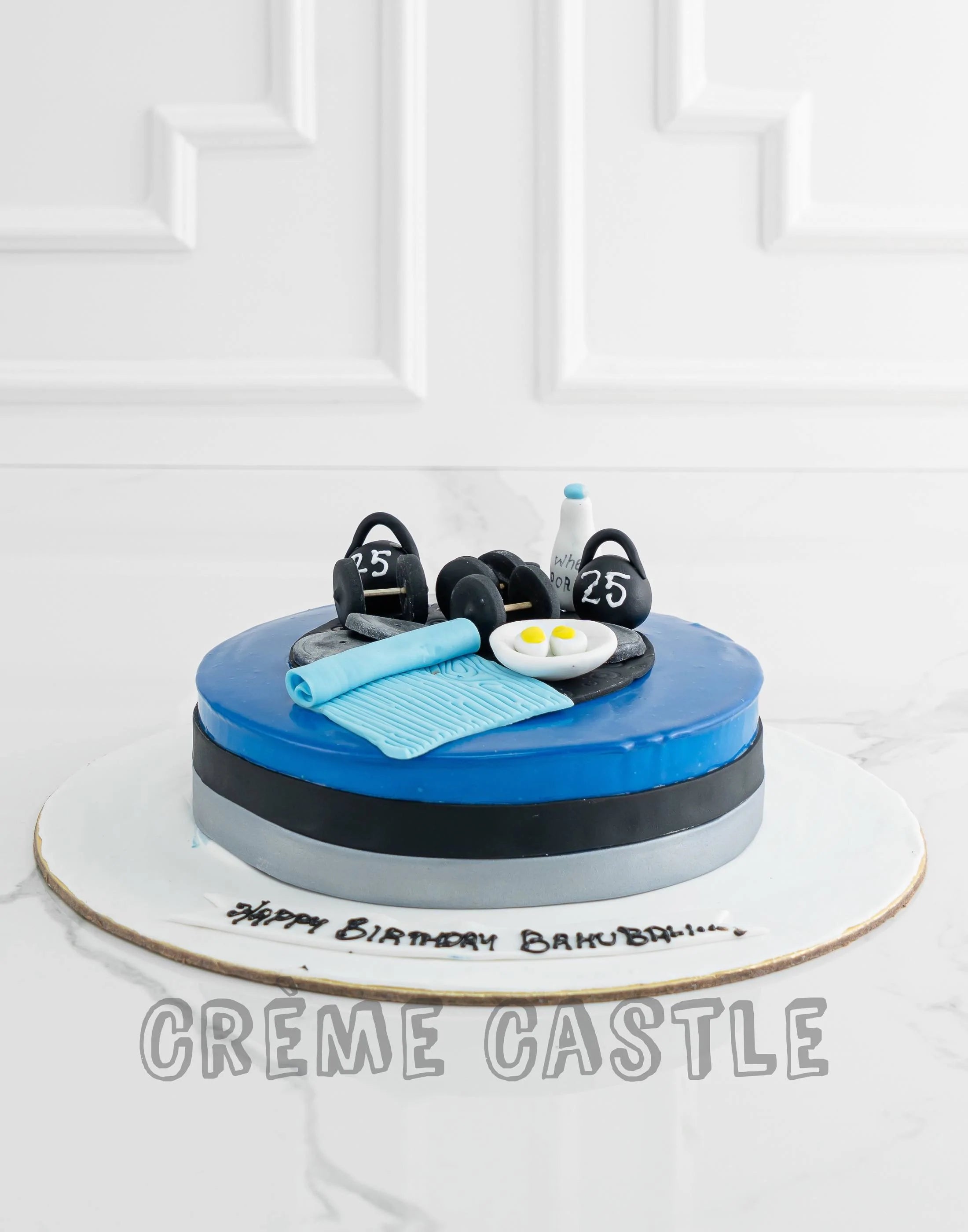 Gym Theme Cake | Gym Theme Birthday Cake | Order Custom Cakes in Bangalore  – Liliyum Patisserie & Cafe