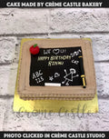 Board and Chalk Cake