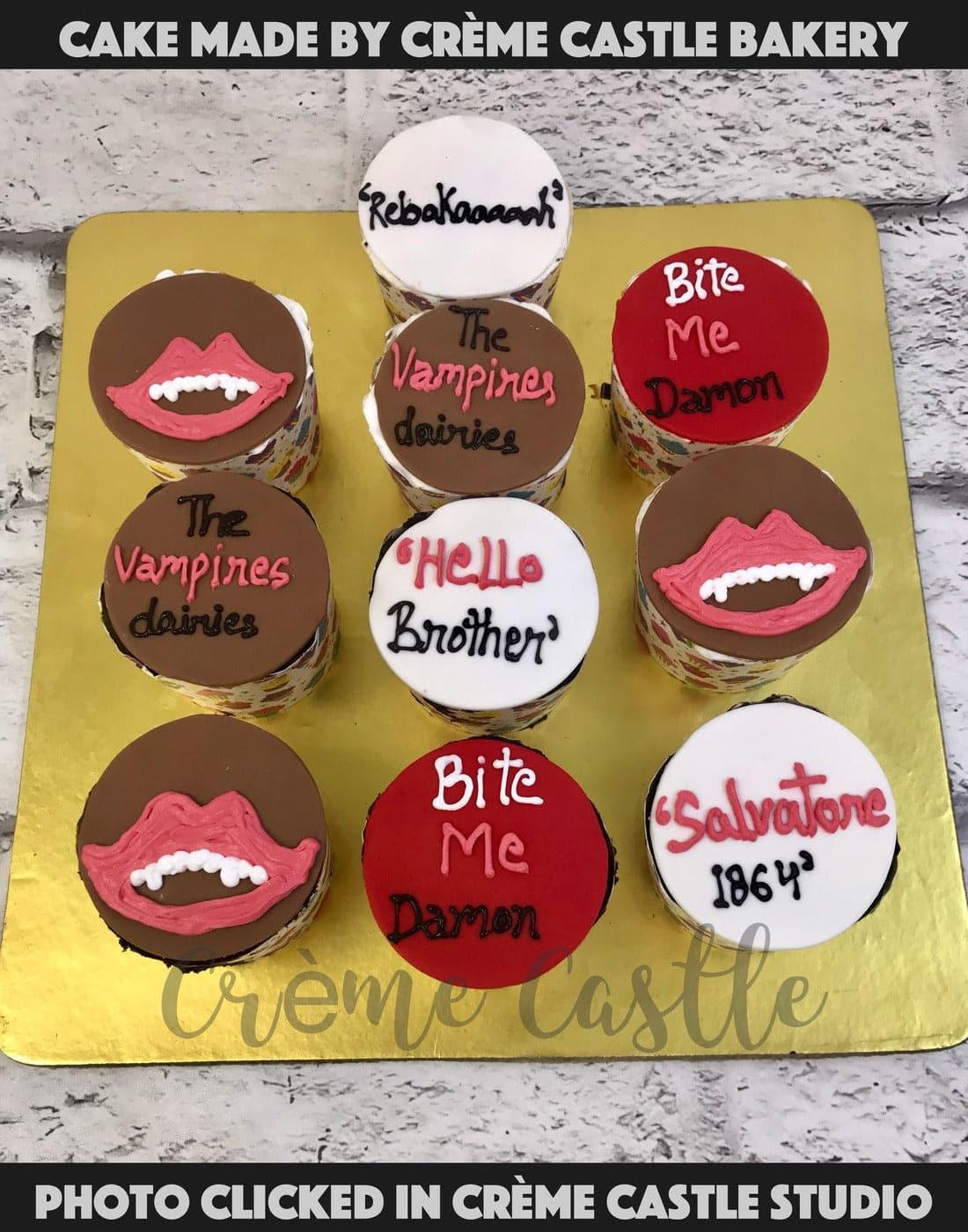 Vampire Diaries Cupcake - Creme Castle