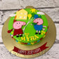 Peppa with Balloons Cake - Creme Castle