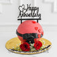 Red Pinata Bow Cake - Creme Castle