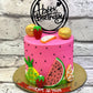 Fruity and Pink Cake - Creme Castle